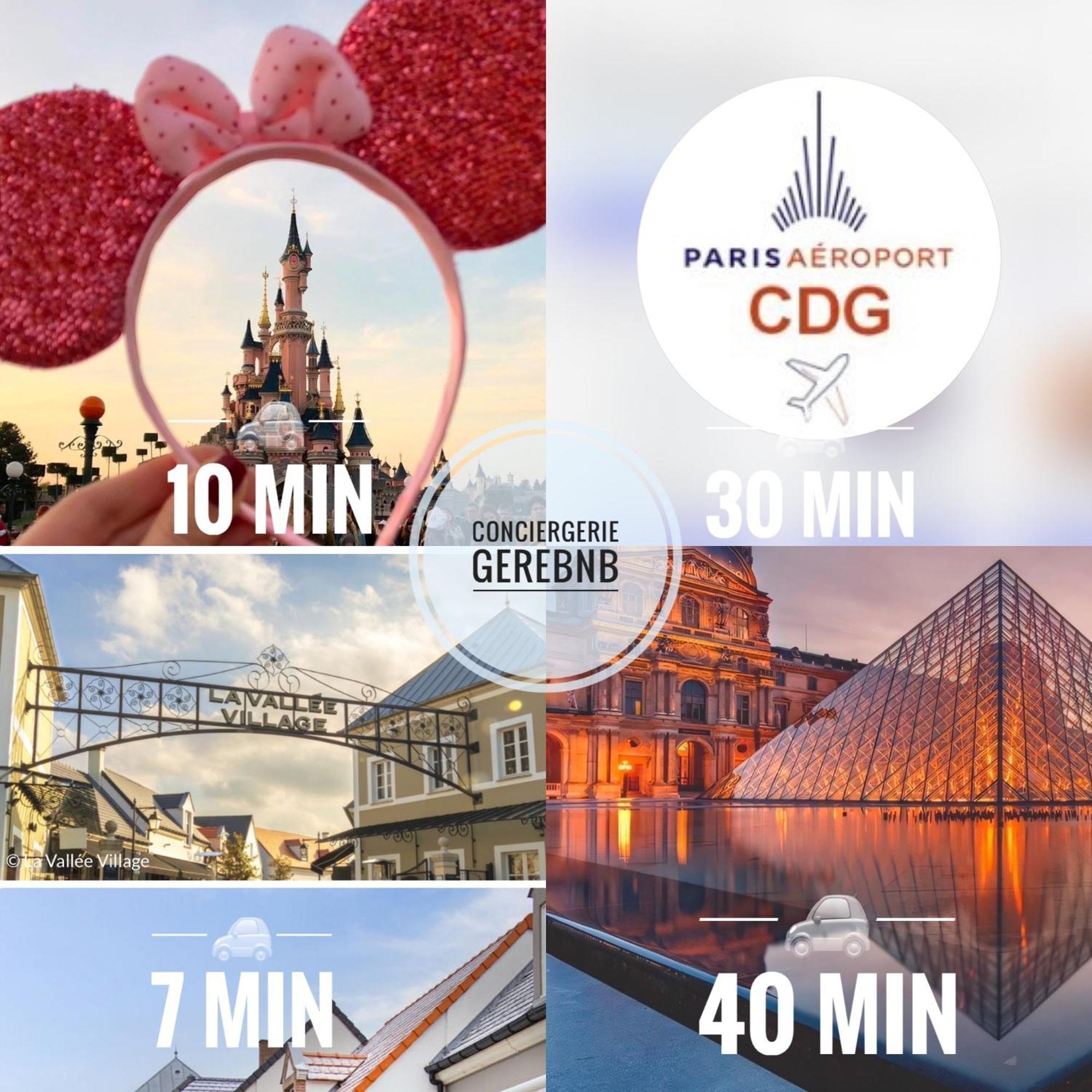 Duplex Moderne 8Per&3Ch&10 Min Disney&Parking Free 마그니 레 홍그레 외부 사진